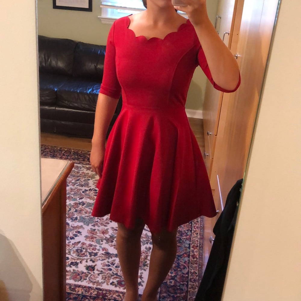 Red Lulu’s dress